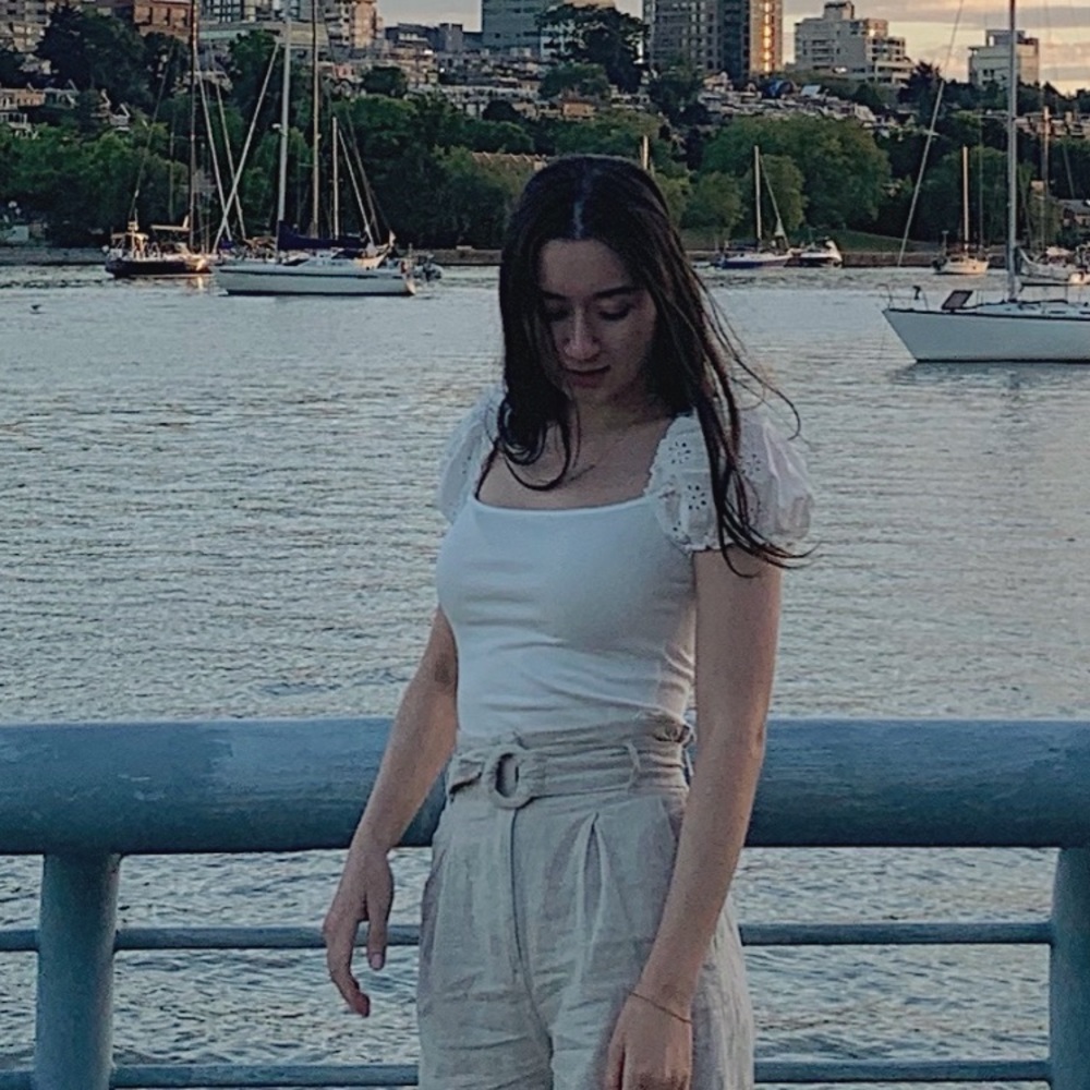 White Top with Lantern Sleeves